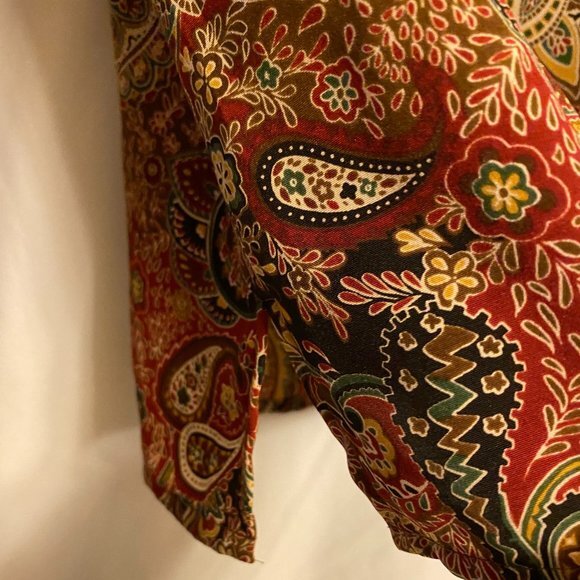 Notations Women's Tunic Paisley Pattern Top Size L - Picture 3 of 8